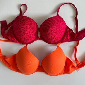 Two Victoria Secret Bras 36D